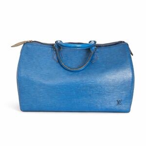 Louis Vuitton Vibrant Blue Epi Leather Travel Bag -Size 40